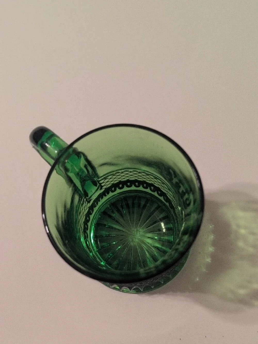 Early American Pattern Souvenir Glass, Atlantic City Circa 1905